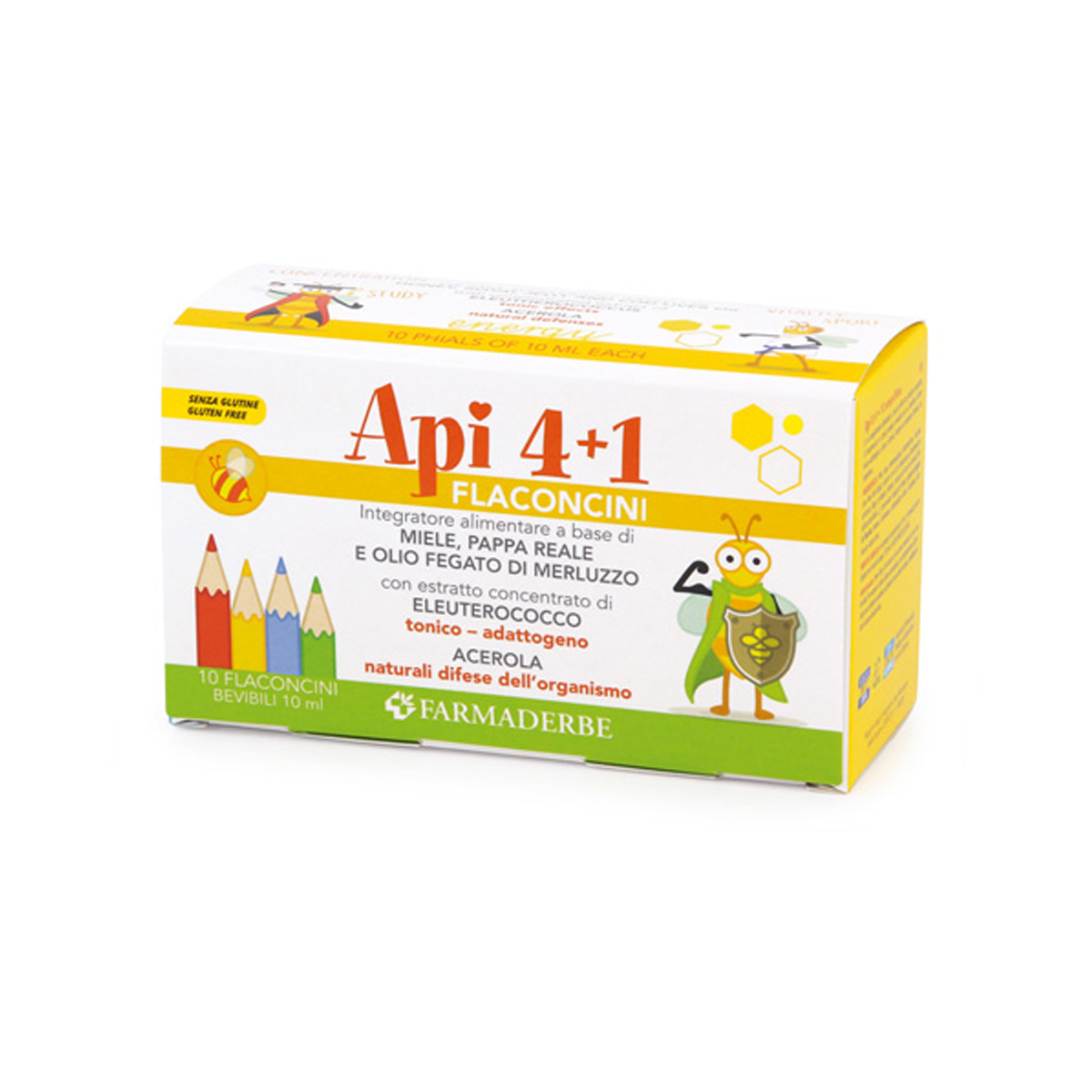 Api 4+1 Flaconcini Ricostituente Energizzante 10x10ml