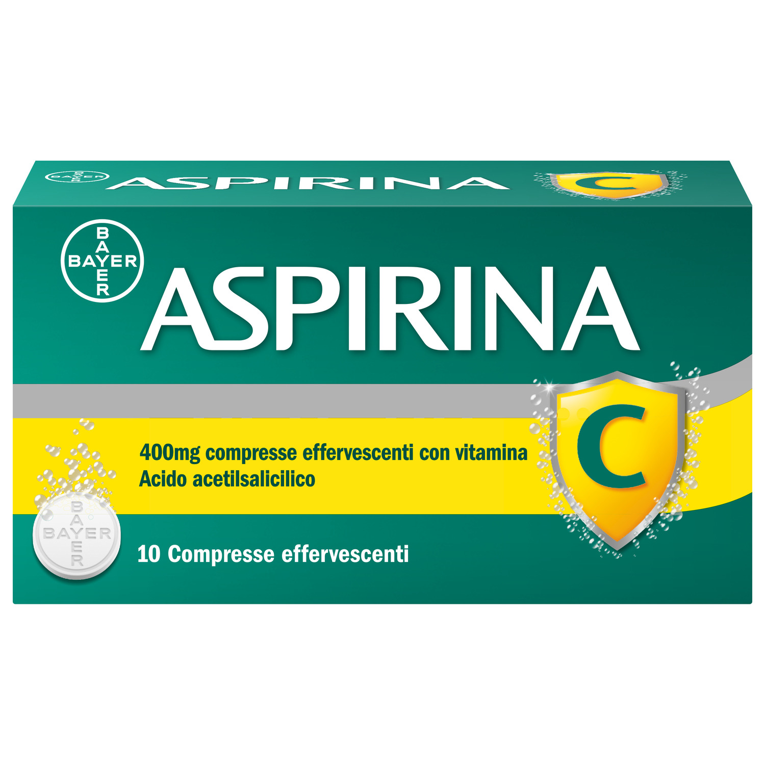 Aspirina C Per Influenza Raffreddore E Febbre Con Vitamina C 10 Compresse Effervescenti