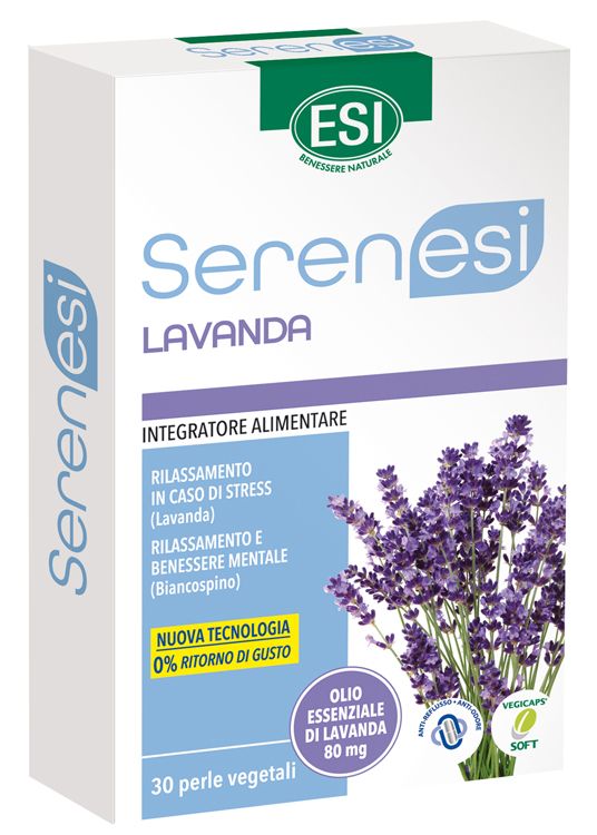 Esi Serenesi Lavanda Integratore Relax 30 Perle Vegetali