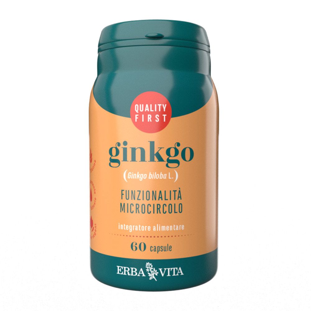 Erba Vita Ginkgo Integratore Memoria 60 Capsule