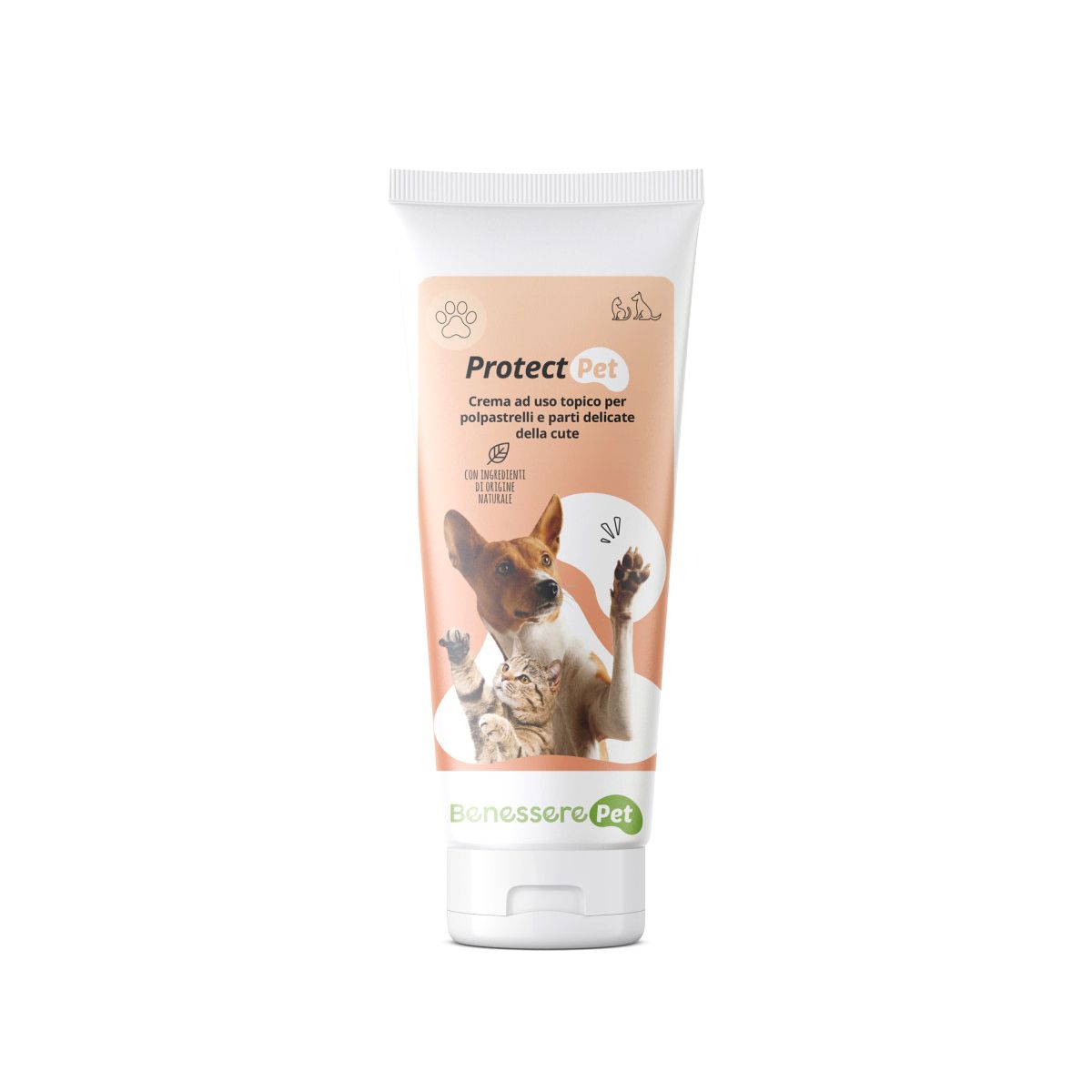 Benesserepet Protect Pet Crema Protettiva Polpastrelli Parti Delicate Cute Cani Gatti 100ml