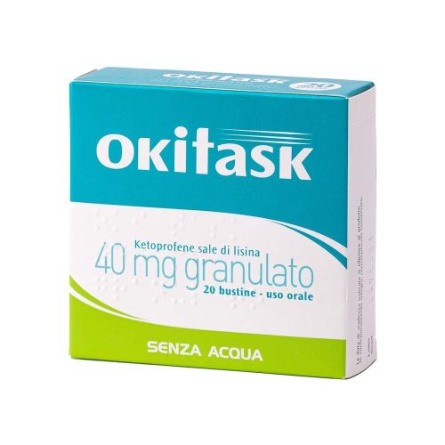 042028023 - Okitask Ketoprofene Lisina Trattamento Antinfiammatorio 20 bustine - 7857770_2.jpg