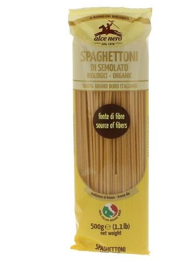 image - 926821935 - Spaghettoni biologici Alce Nero, realizzati con semola di grano duro Senatore Cappelli, ideali per piatti tradizionali italiani; cuocere per circa 12 minuti. - 4868176_1.jpg