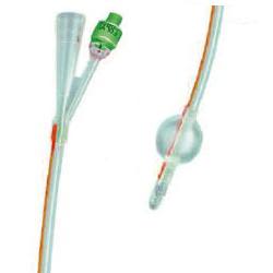 image - 909847307 - Catetere Foley a 2 vie in silicone trasparente con palloncino da 5-10 ml, diametro Ch14 (4,66 mm) e lunghezza 40 cm, per drenaggio urinario a lungo termine. - 4866706_1.jpg