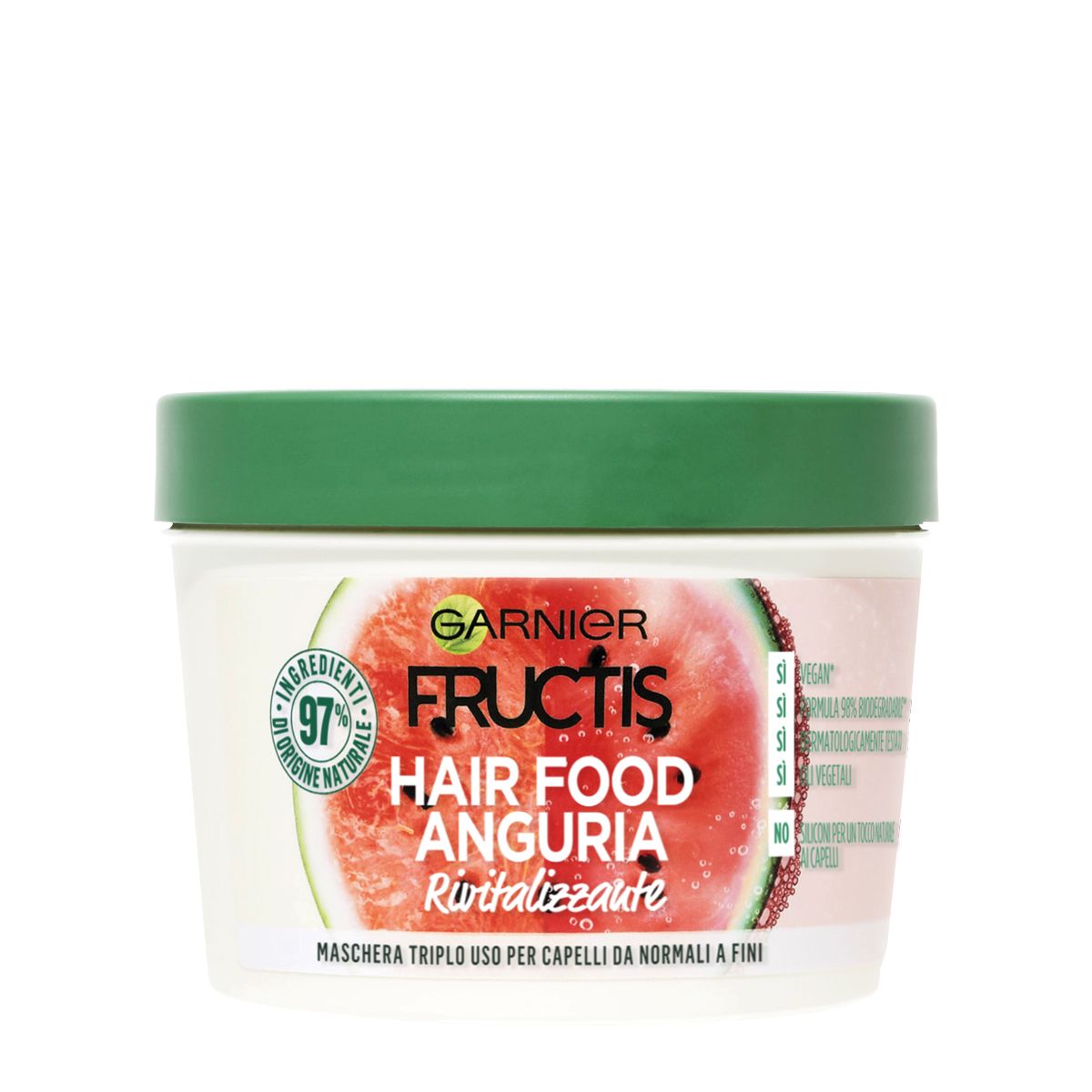 Garnier Fructis Hair Food Anguria Maschera Capelli Rivitalizzante 390ml