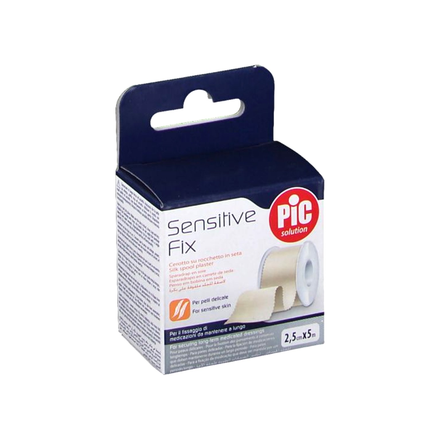 image - 911464954 - Cerotto in seta su rocchetto da 2,5 cm x 500 cm con fustella, adesivo ipoallergenico per pelli sensibili, facilmente tagliabile senza forbici. - 7829709_2.jpg