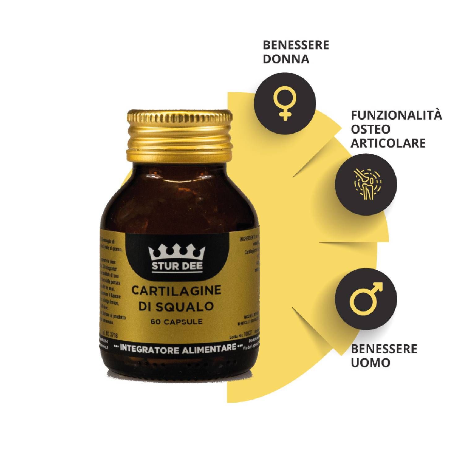 Stur Dee Cartilagine Di Squalo Integratore 60 Capsule