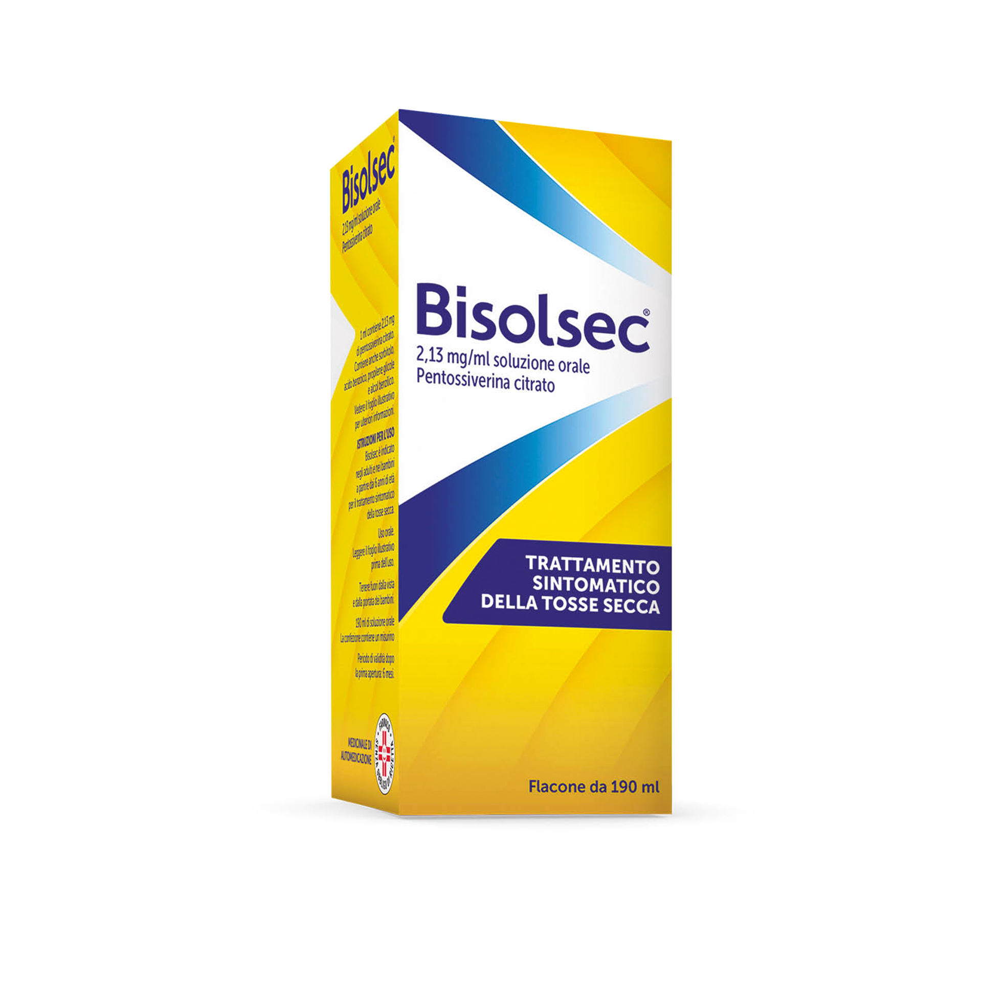 Bisolsec Sciroppo Per Tosse Secca Azione Rapida Adulti E Bambini 6+ 190ml