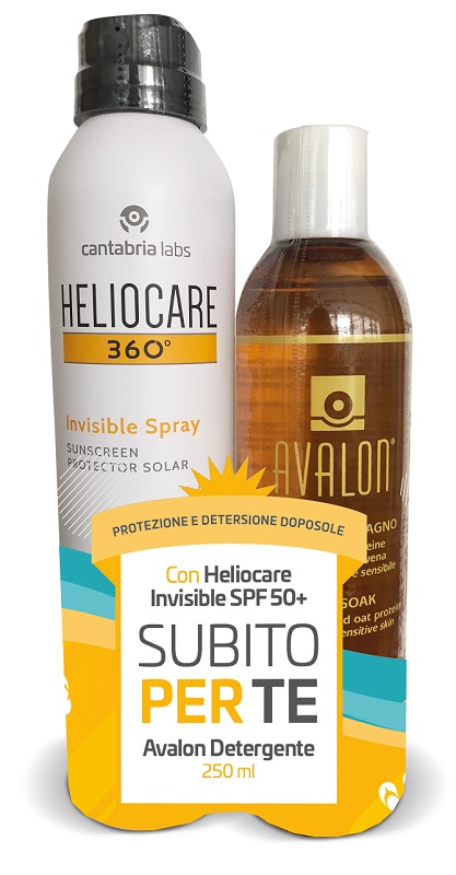 Heliocare Invisible Spray Sunscreen Protector SPF 50+ 200ml E Avalon Detergente Fluido 250ml