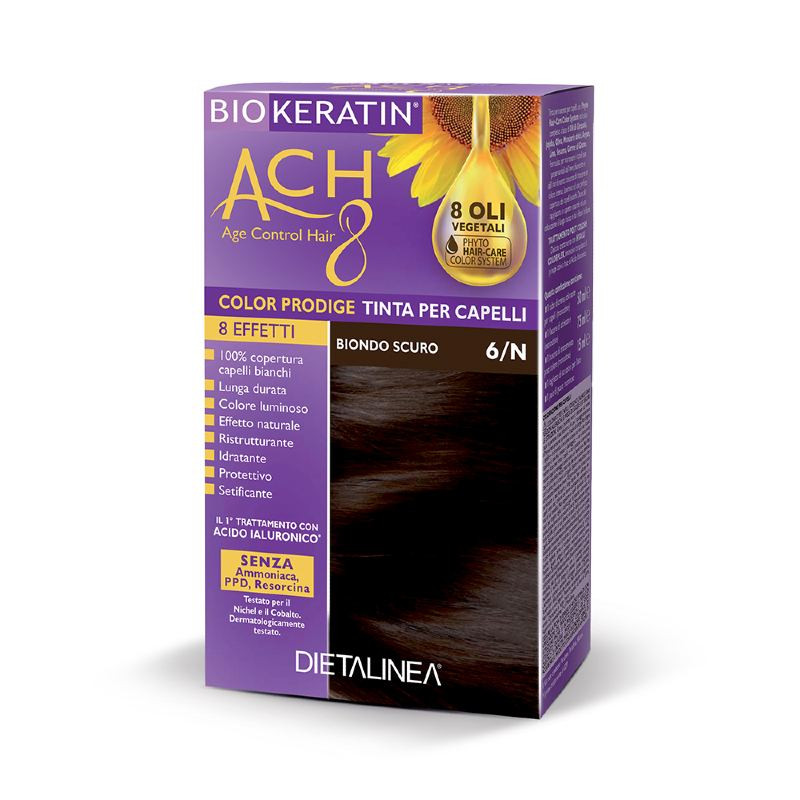 Biokeratin Ach8 Tinta Per Capelli Biondo Scuro 6n