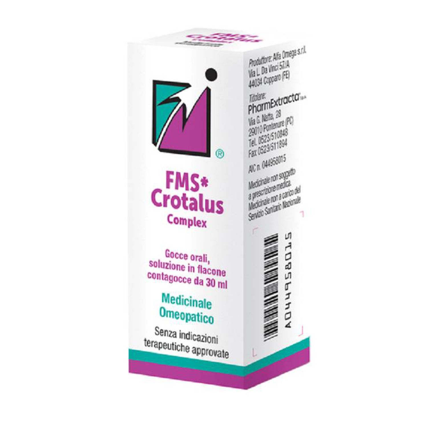 Fms Crotalus Complex Medicinale Omeopatico 30ml