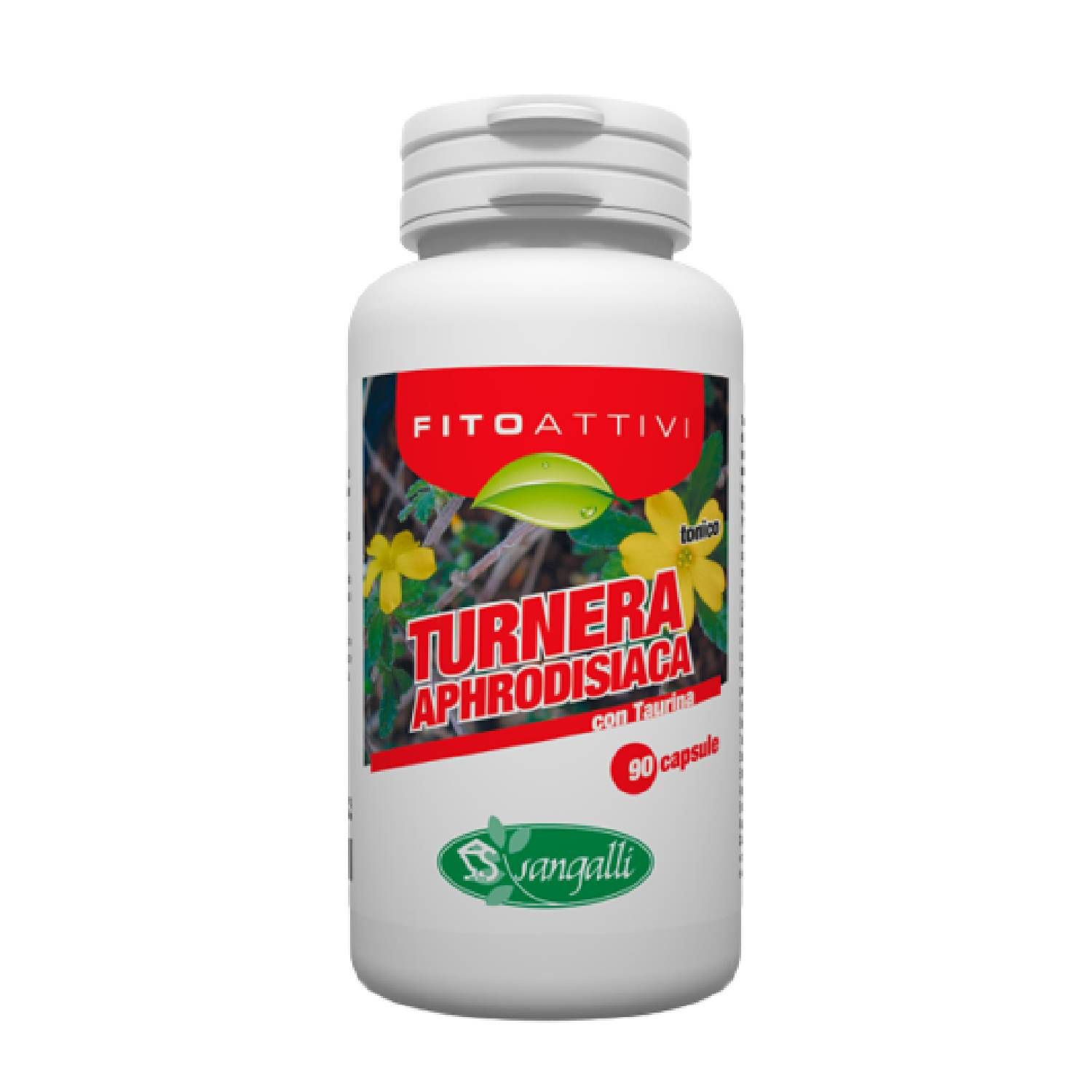 Fitoattivi Turnera Aphrodisiaca Integratore Taurina 90 Capsule