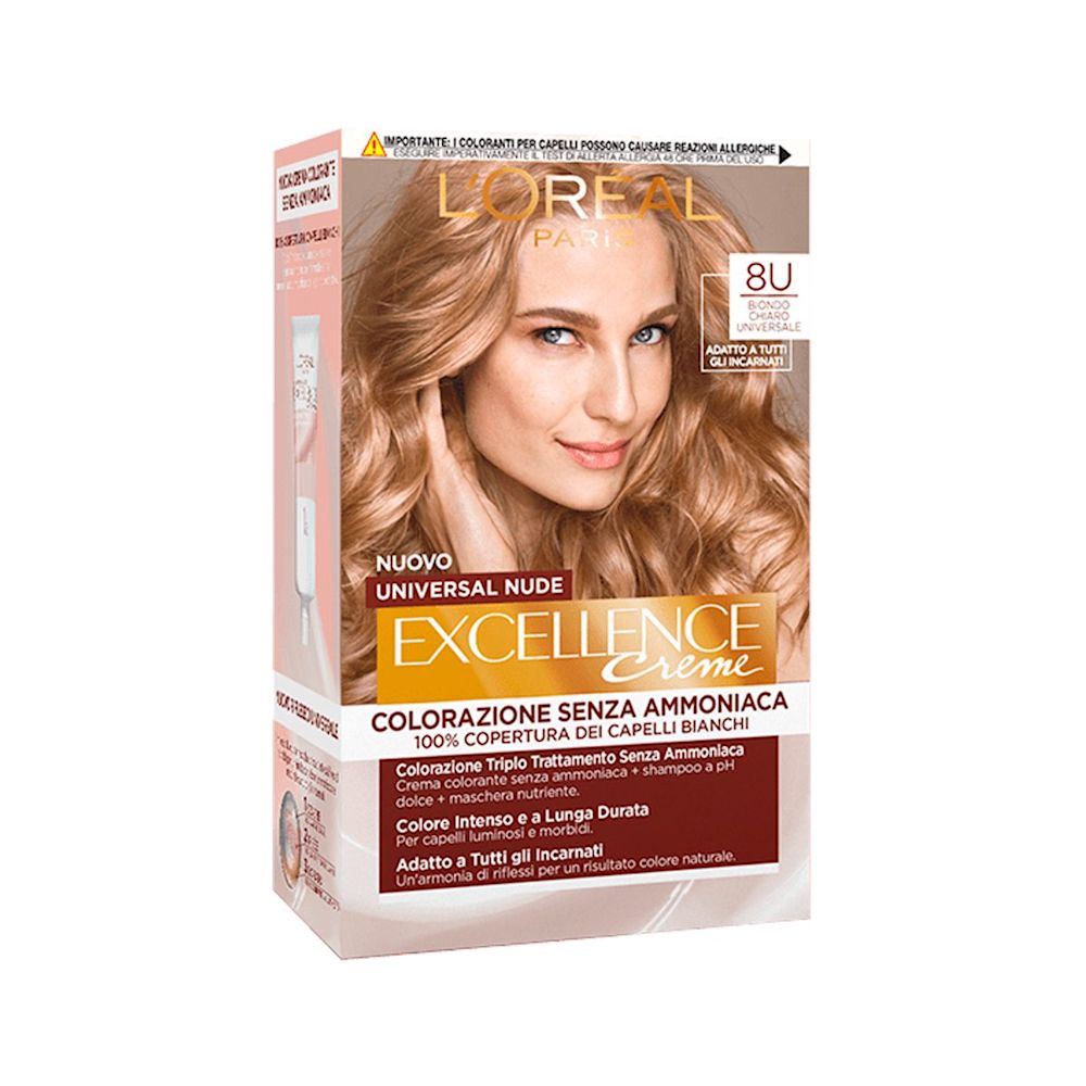 984635096 - L'Oreal Excellence Nude Tinta capelli 8U Biondo chiaro universale - 4741002_1.jpg