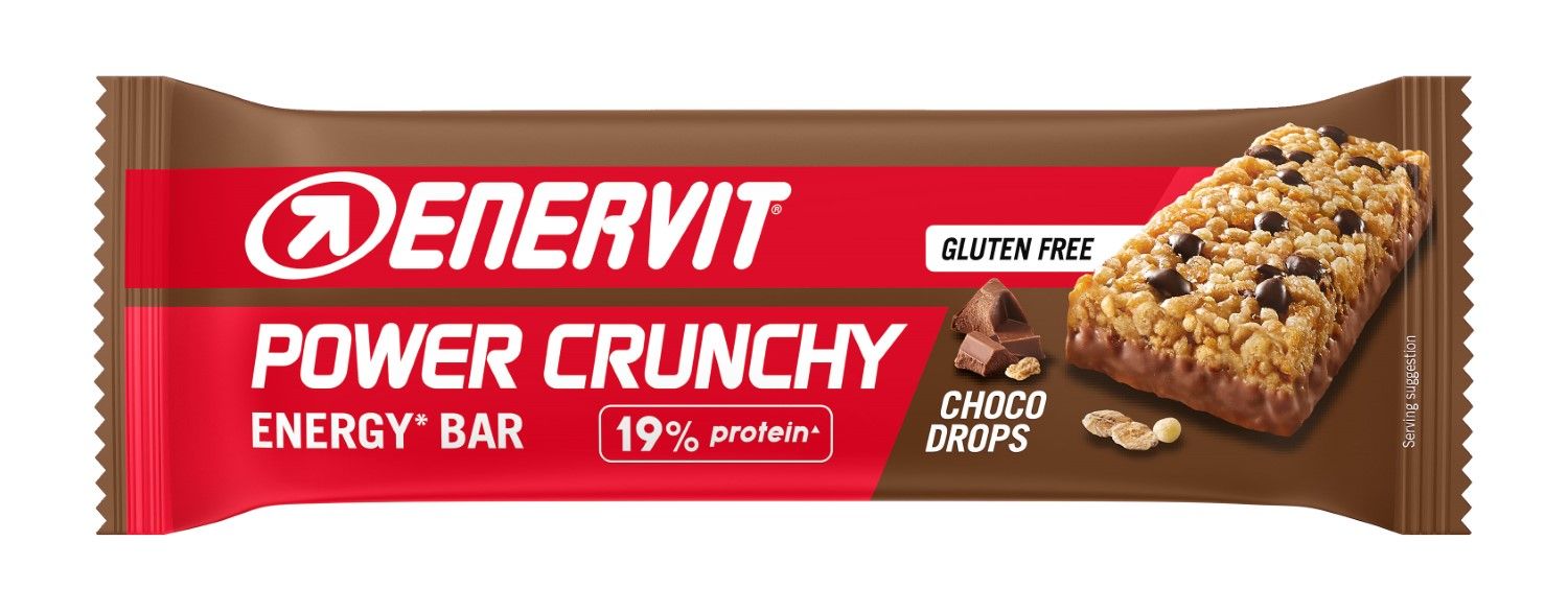 Enervit Power Crunchy Barretta energetica Gusto Choco Drops 40g