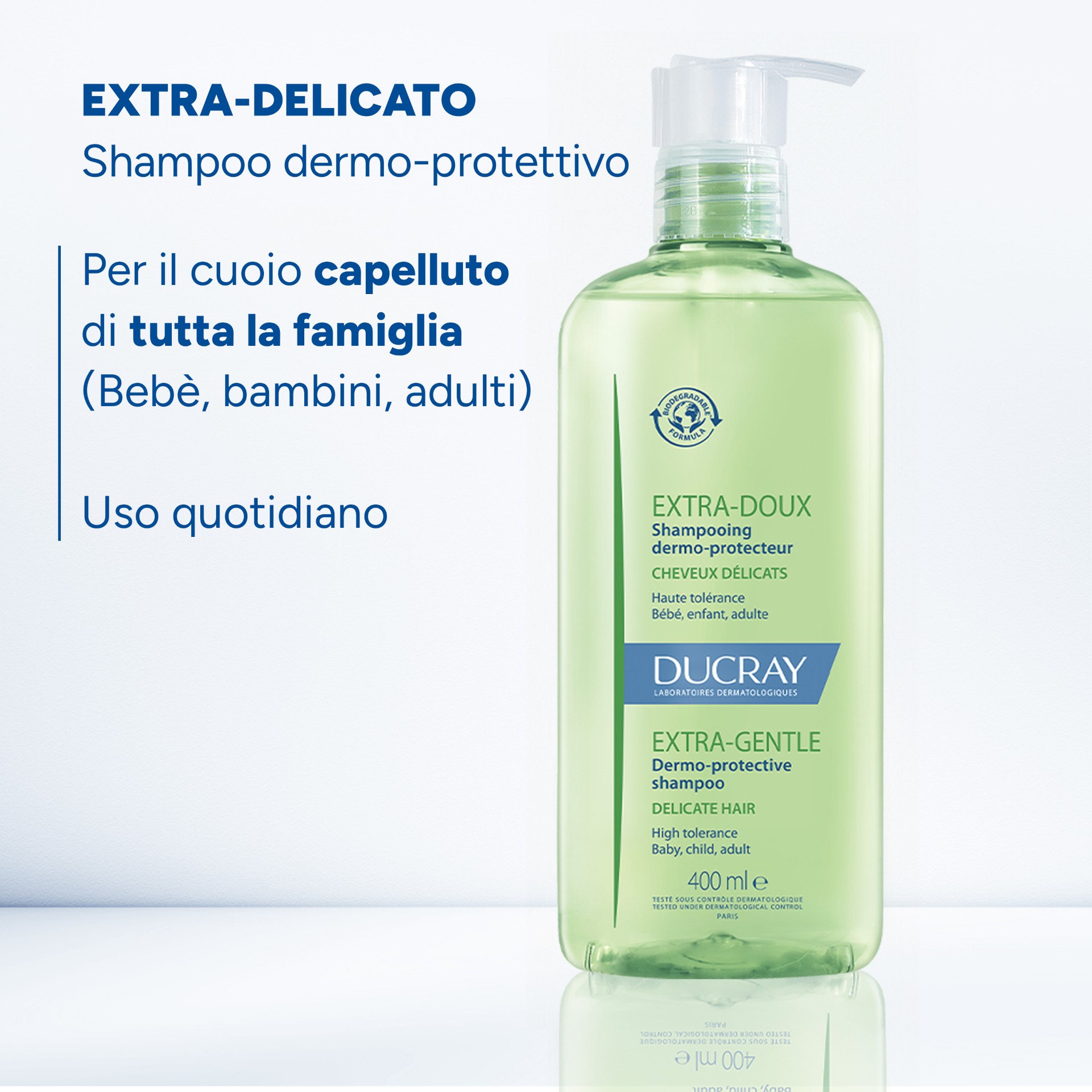 image - 982893240 - DUCRAY EXTRA GENTLE DERMOPROTECTIVE SHAMPOO 400 ML - 4708941_5.jpg