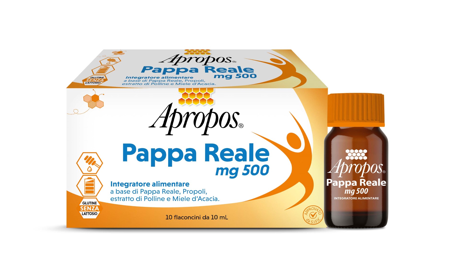 Apropos Pappa Reale 500mg 10 Flaconcini