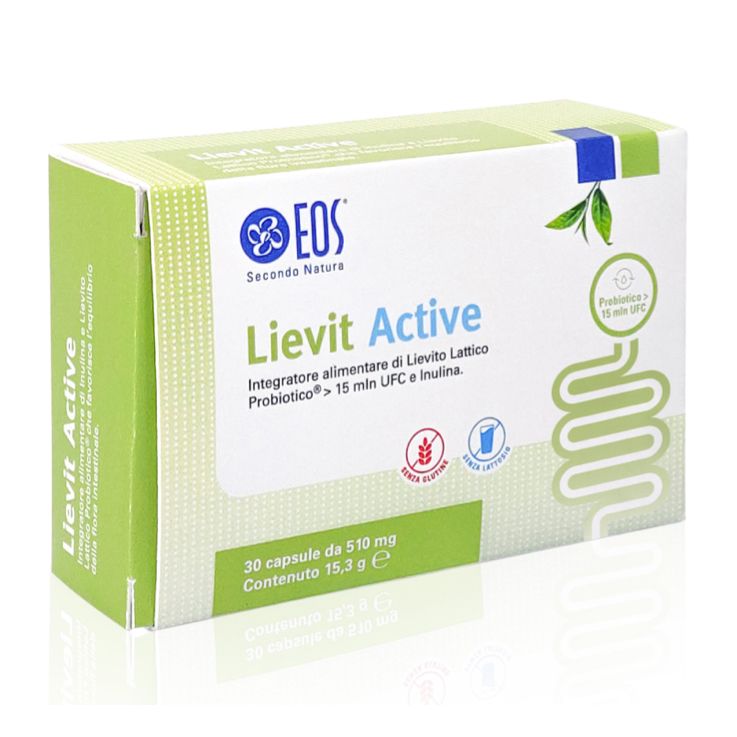 Eos Lievit Active 510mg Integratore Lievito Lattico Probiotico 30 Capsule