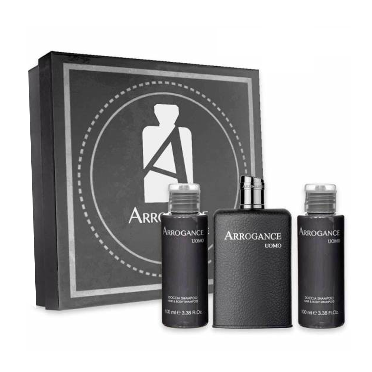 Arrogance Uomo Cofanetto Eau De Toilette 50ml + Doccia gel Shampoo 2x100ml