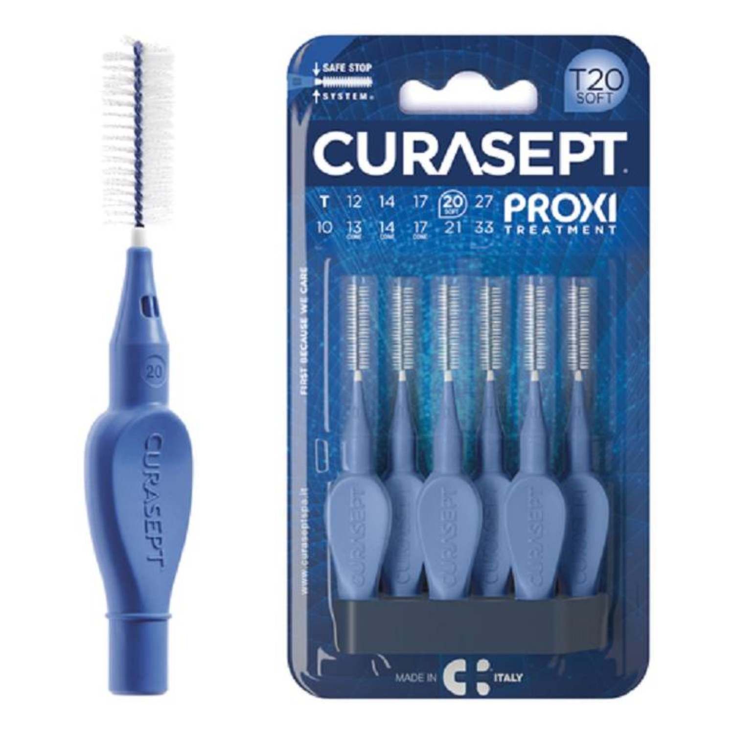 Curasept Proxi Treatment Scovolini T20 Soft Blue 6 Pezzi