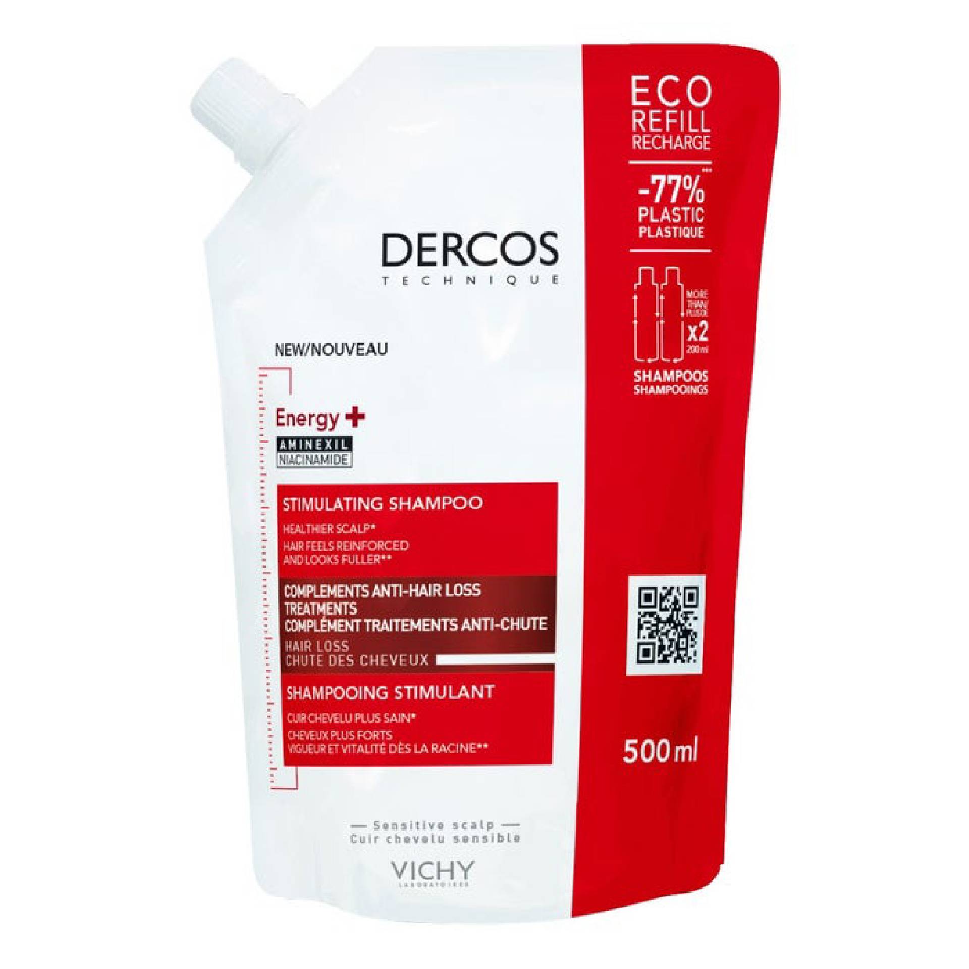 Vichy Dercos Shampoo Energy Eco Ricarica 500ml