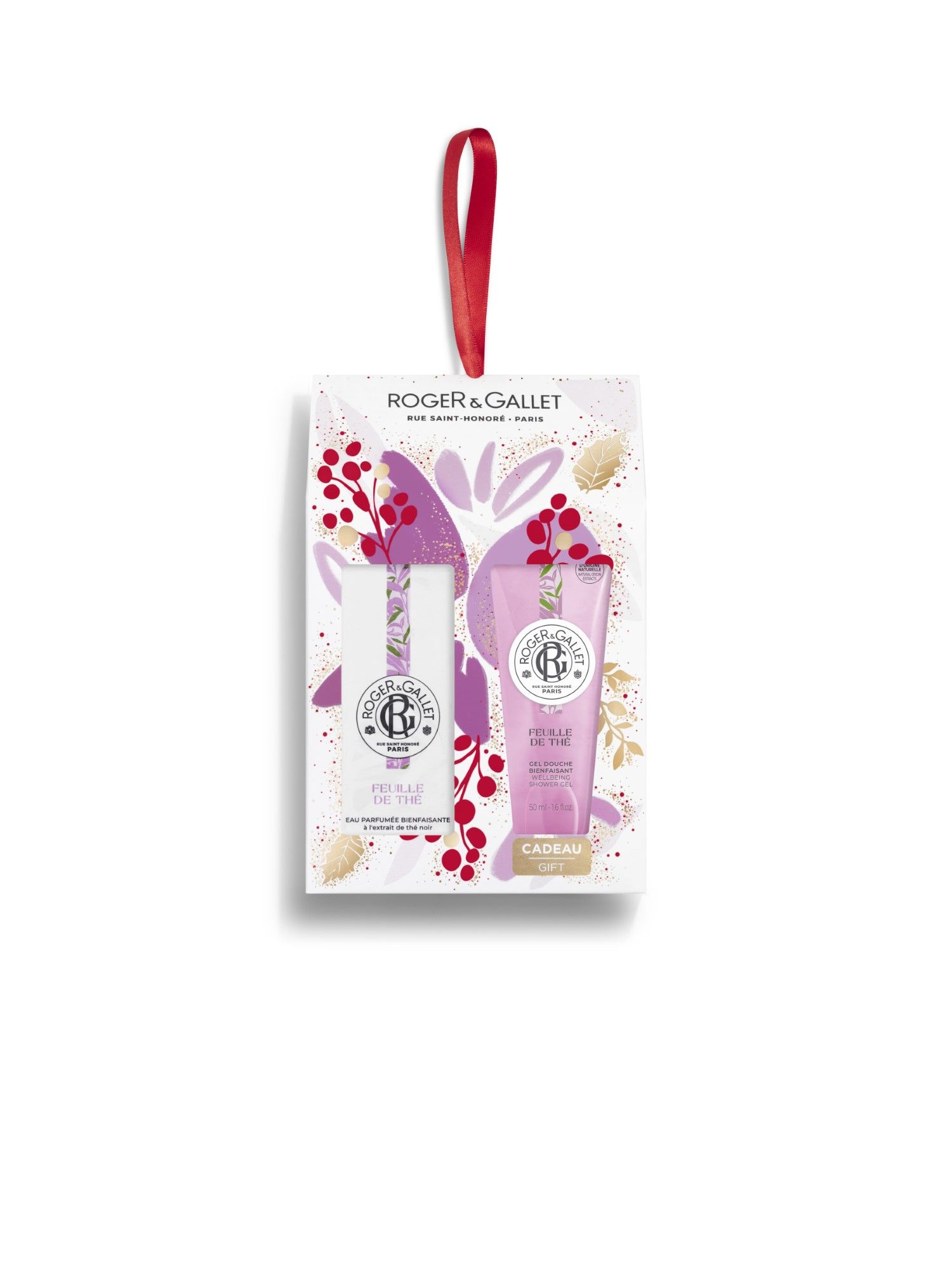 Roger & Gallet Set Natale Feuille De Thé Eau De Toilette 30ml + Gel Goccia 50ml