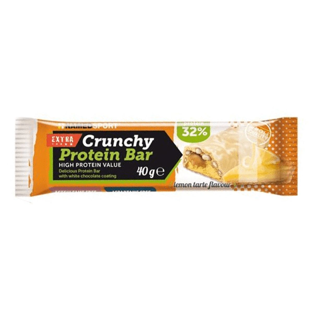 named crunchy proteinbar lemon/tarte barretta proteica 40g uomo