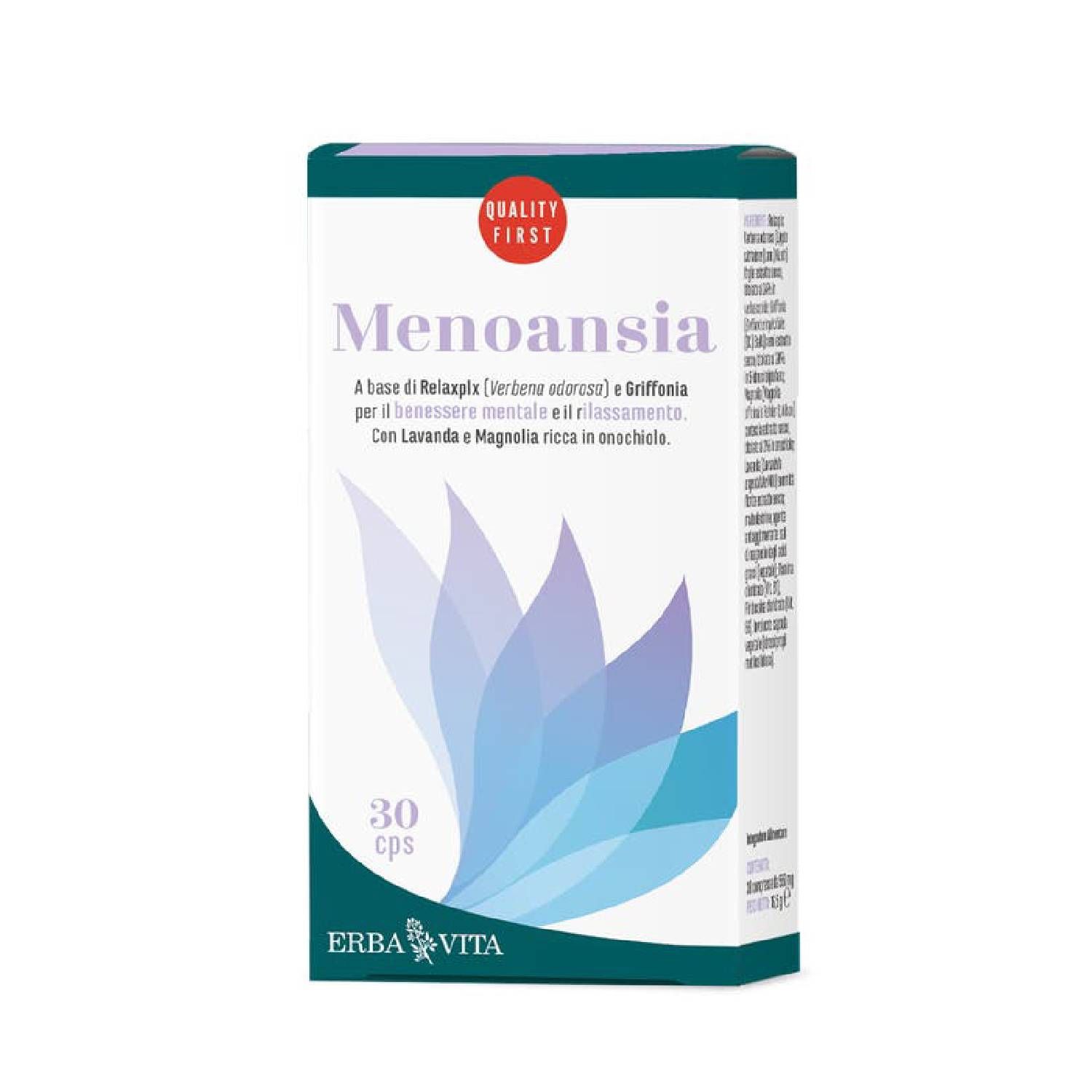 Erba Vita Menoansia Integratore Benessere Mentale 30 Capsule