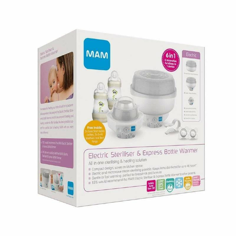 Mam Sterilizzatore Elettrico E Scaldabiberon Express 6 In 1