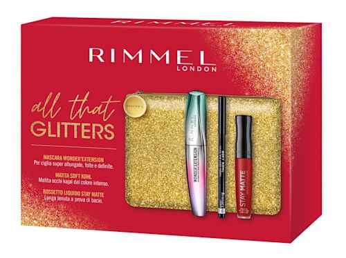 985009101 - Rimmel London All That Glitters Pochette mascara kajal e liquid lip - 4741910_2.jpg
