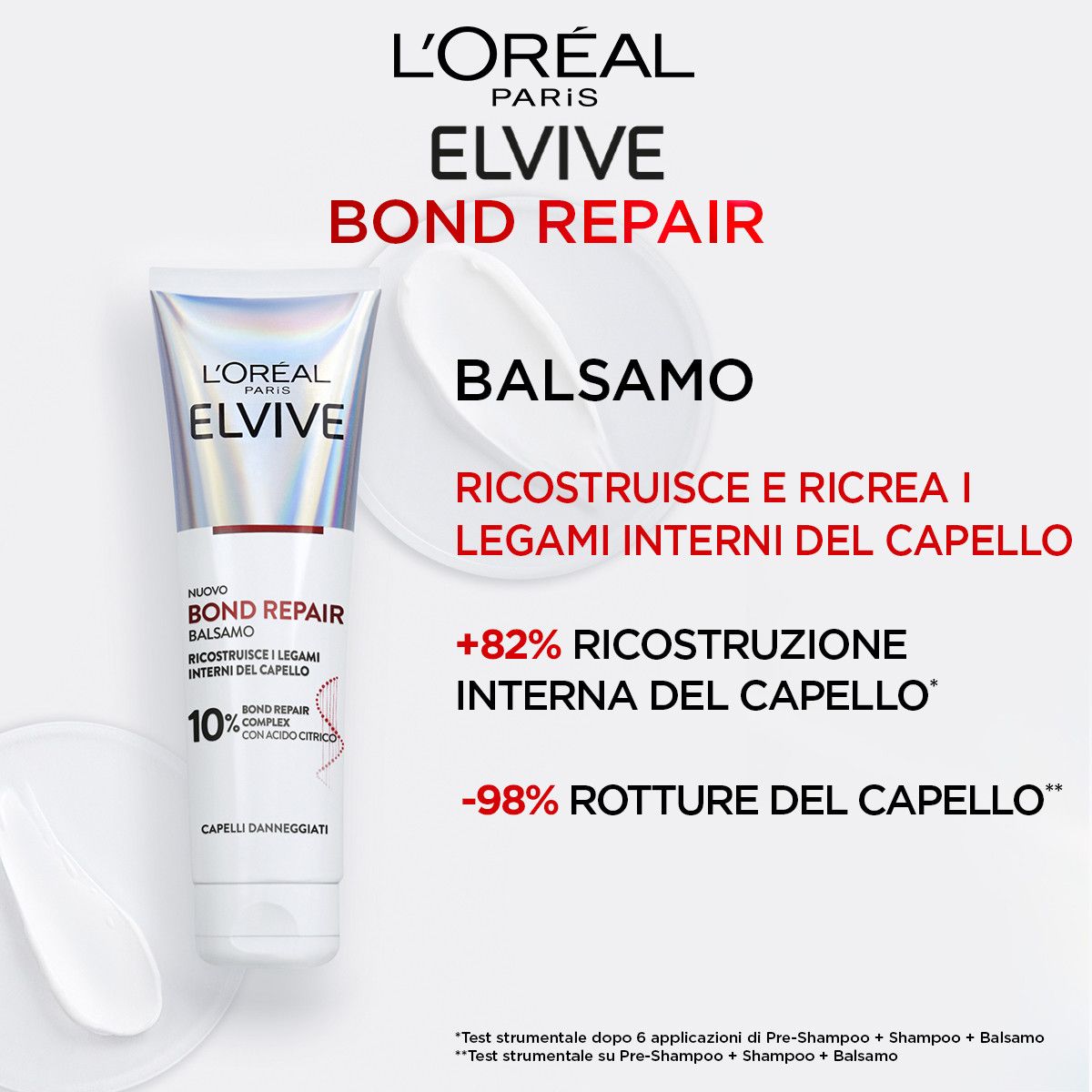 image - 986035513 - L'Oréal Paris Elvive Bond Repair Balsamo Per Capelli Danneggiati 150ml - 4742911_2.jpg