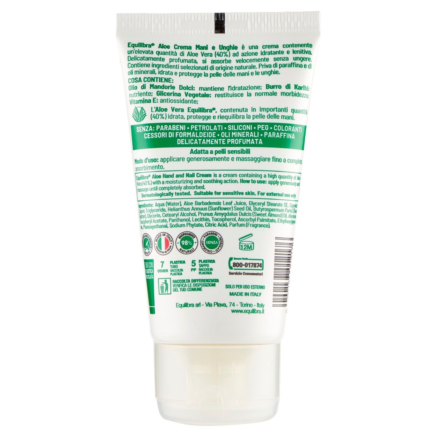 image - 926256393 - Equilibra Aloe Crema Mani e Unghie 75ml - 4720659_4.jpg