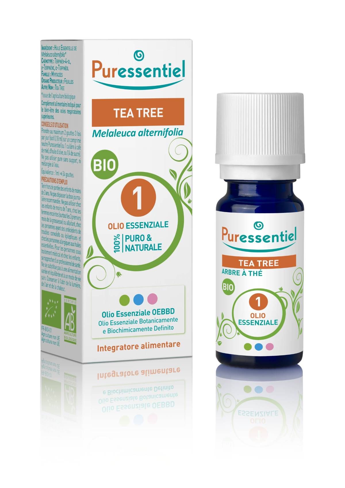 Puressentiel Tea Tree Bio Olio Essenziale Integratore 10ml