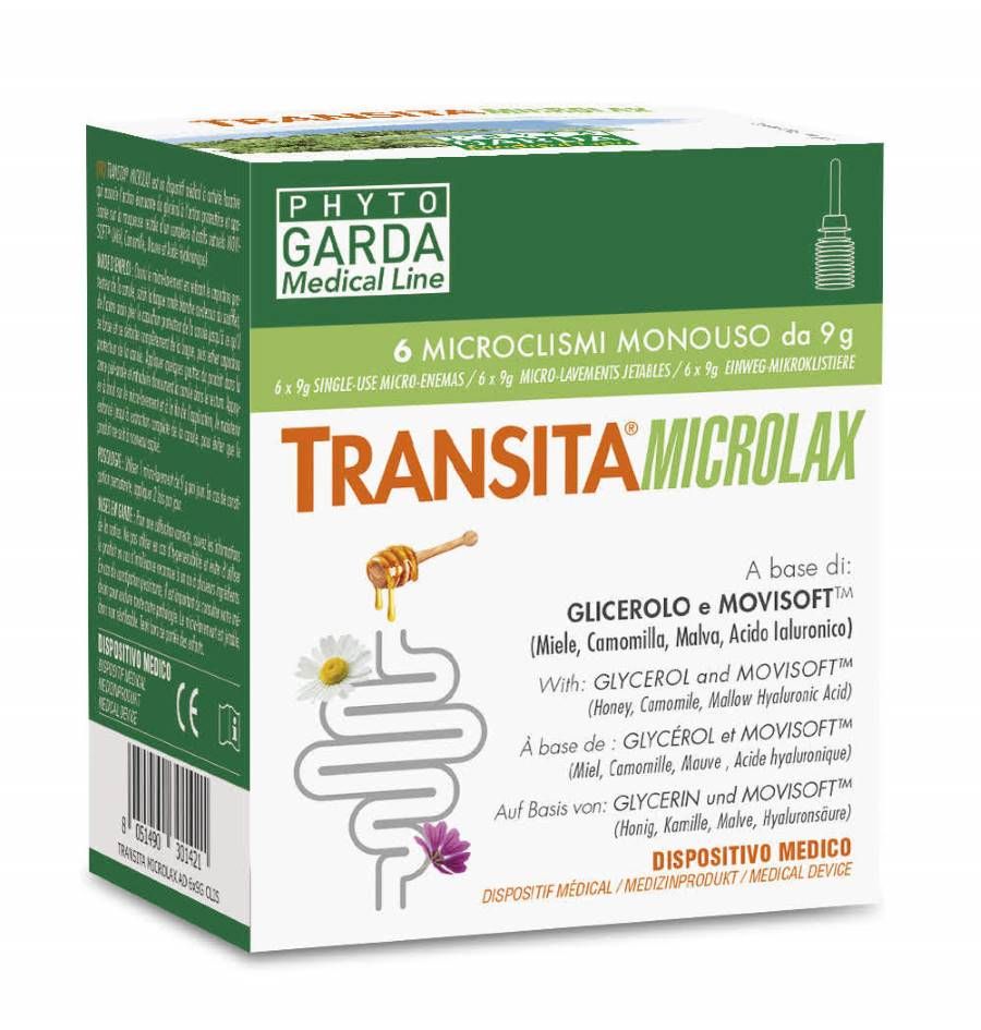 Transita Microlax Azione Lassativa 6 Microclismi Mono utilizzo