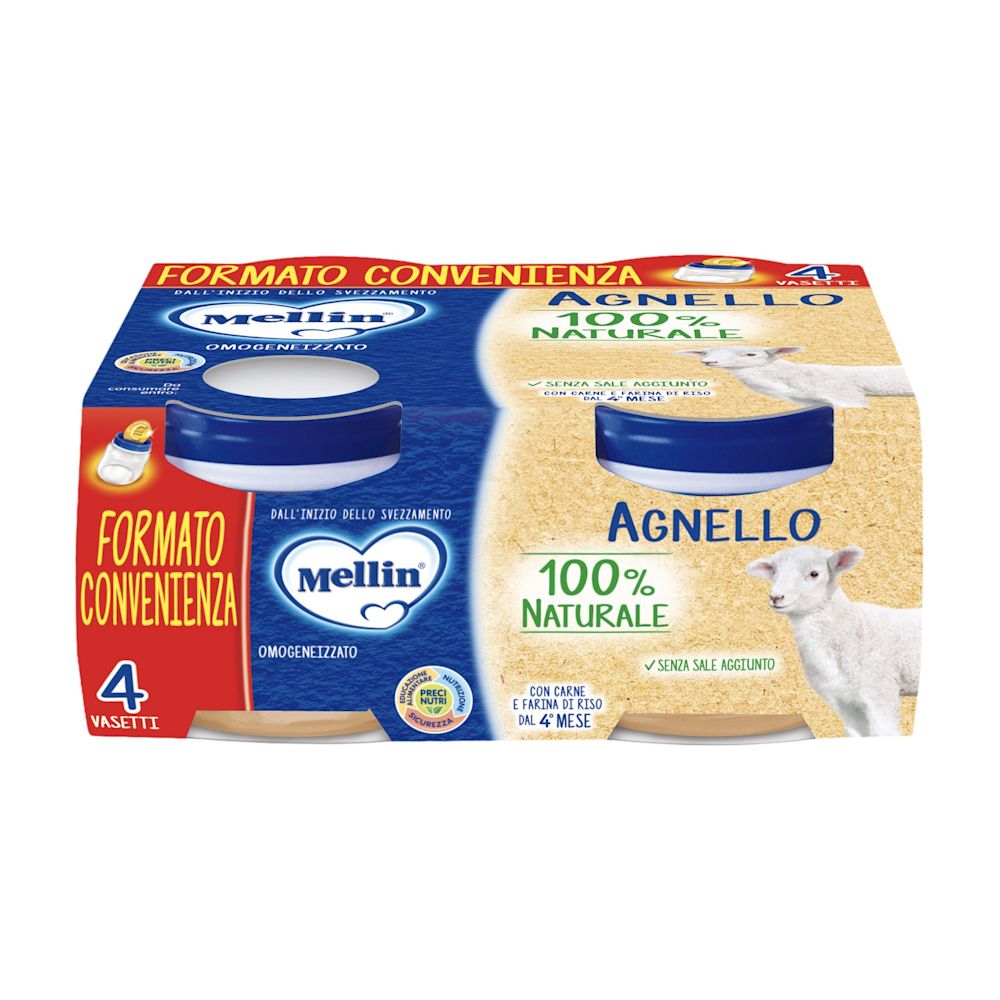 image - 972709695 - MELLIN OMOGENEIZZATO AGNELLO 4 PEZZI X 80 G - 7893501_2.jpg