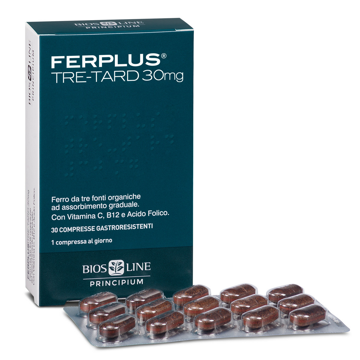 Bios Line Ferplus Tre-tard 30mg 30 Compresse