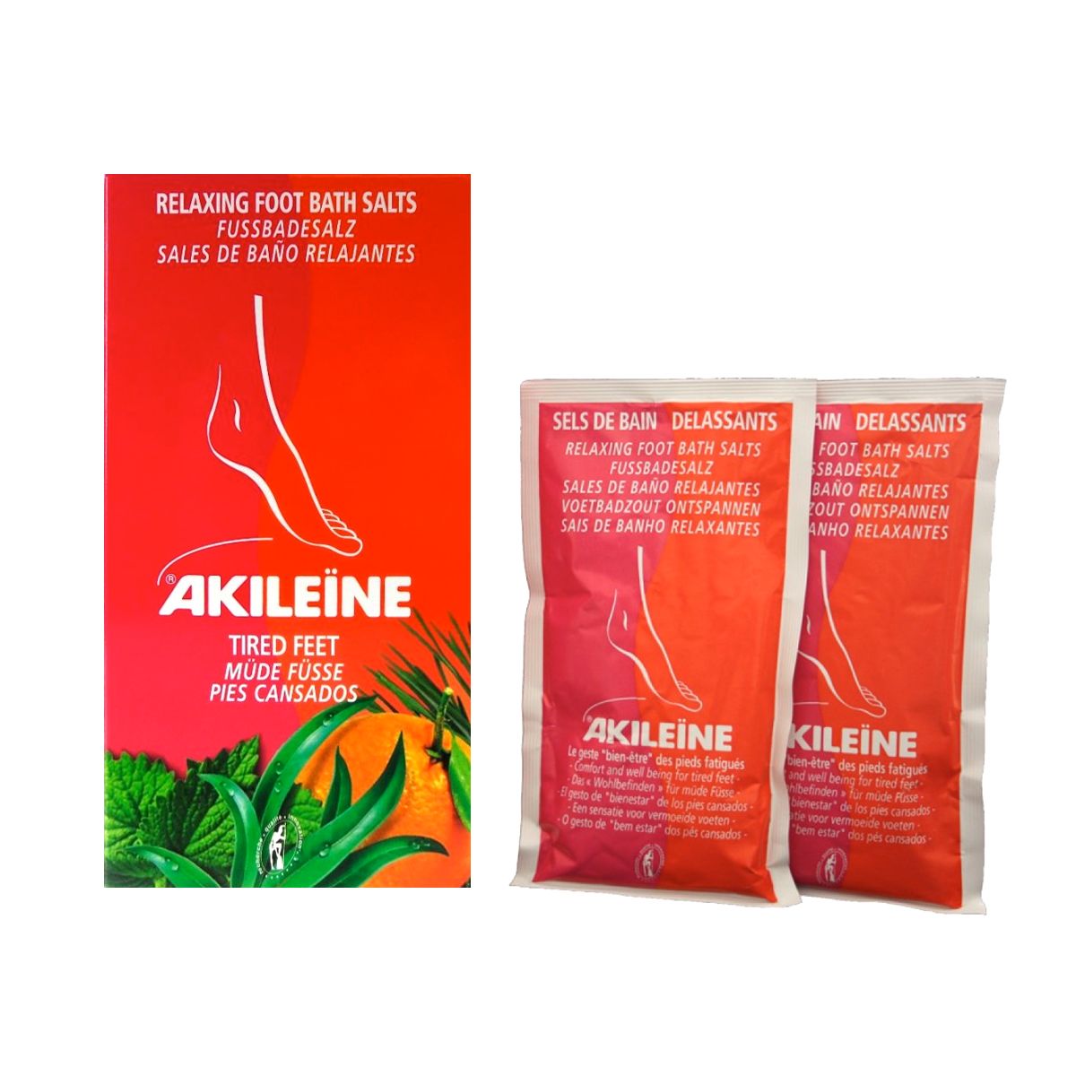 Akileine Rossa Sali Pediluvio Rilassante Piedi 300g