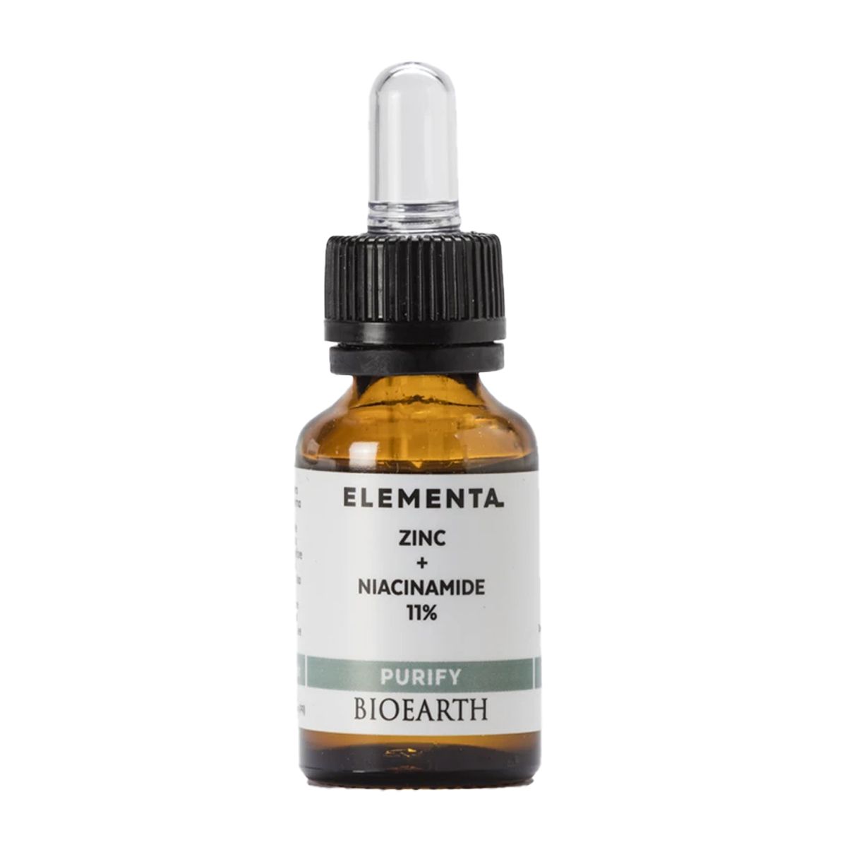 Bioearth Elementa Zinc + Niacinamide 11% Purif Soluzione Viso Acne 15ml