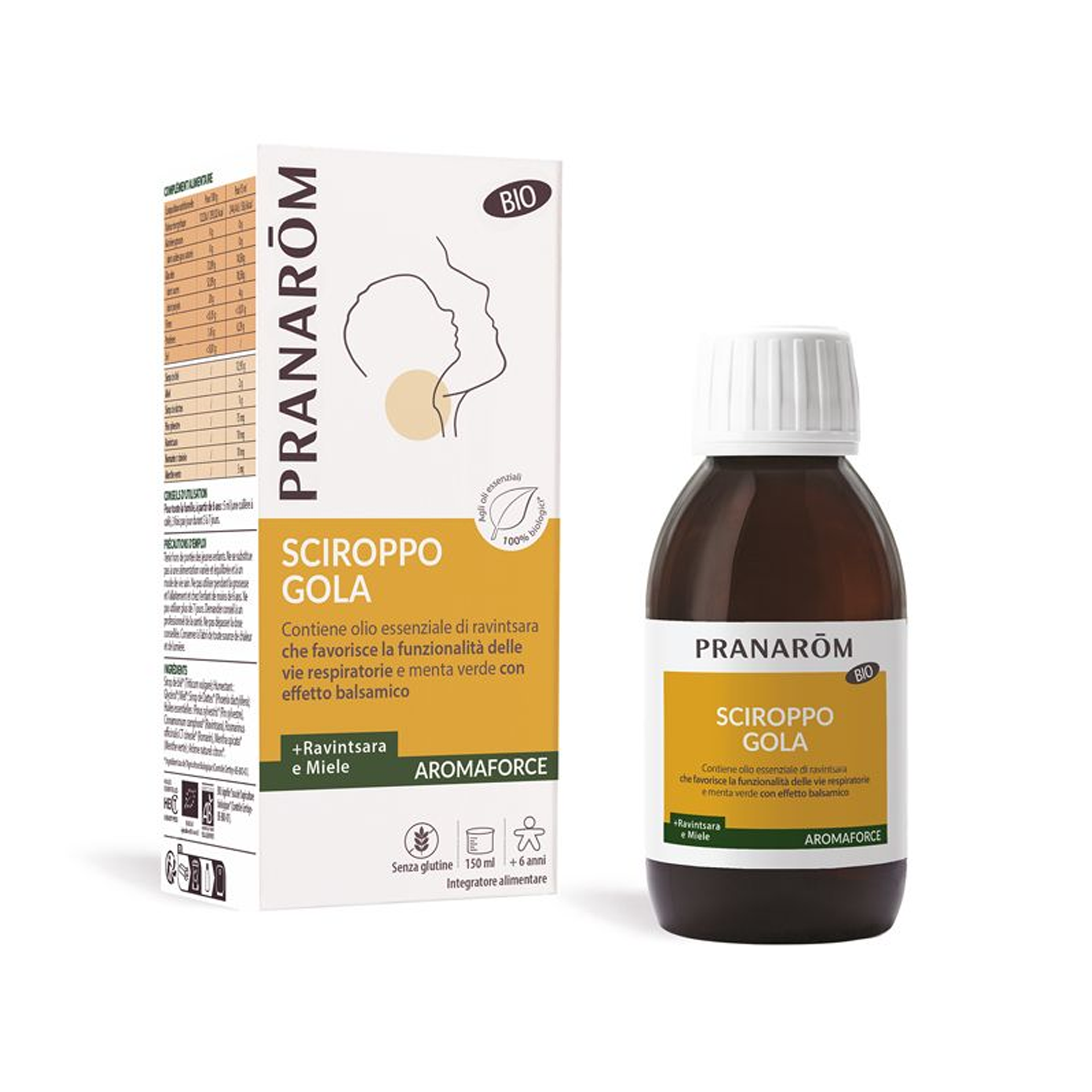 986878419 - PRANAROM AROMAFORCE BIO SCIROPPO GOLA MIELE 150 ML - 4743376_1.png