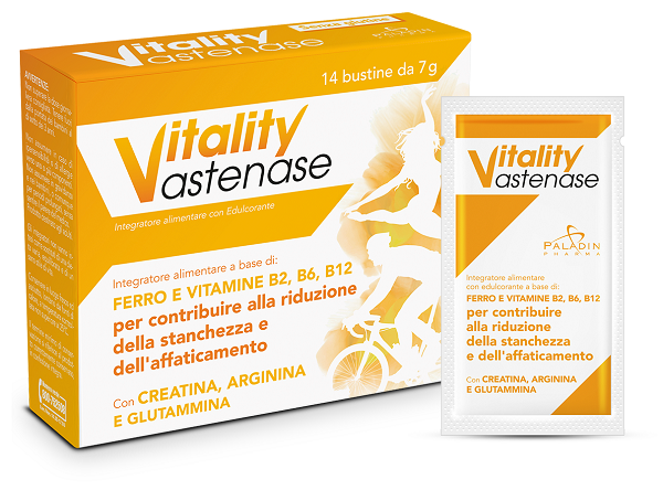 Vitality Astenase Integratore Ferro E Vitamine B 14 Bustine