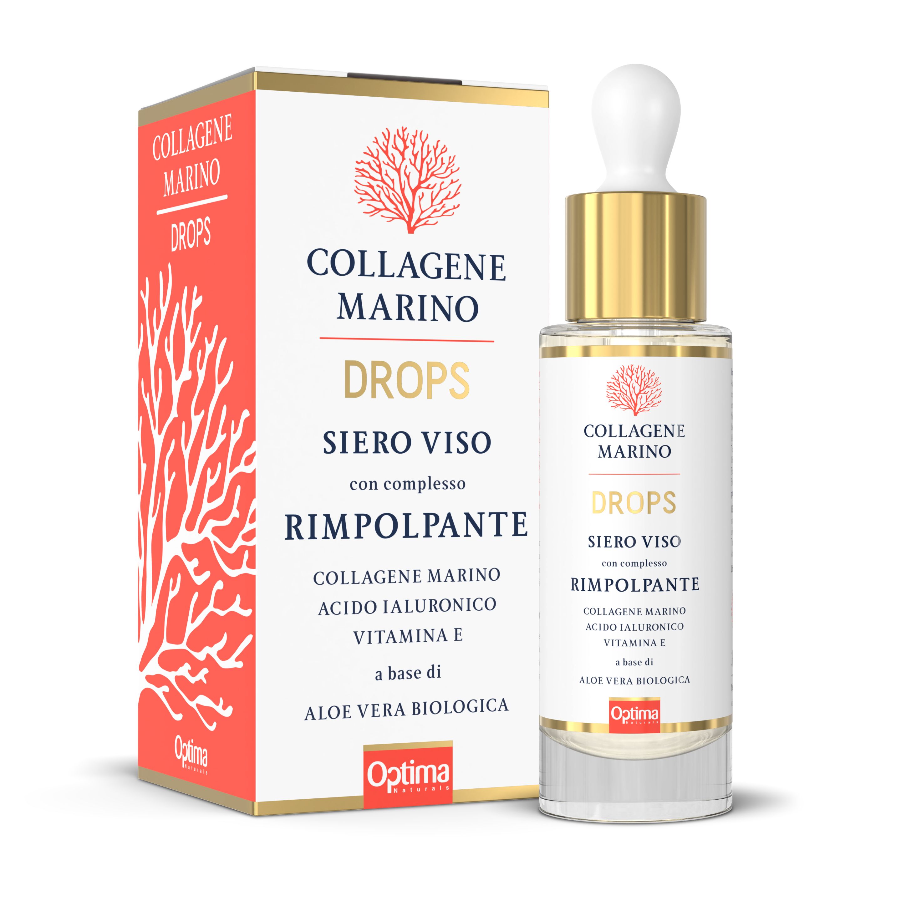 Optima Natura Collagenee Marino Siero Viso Anti-eta 30ml