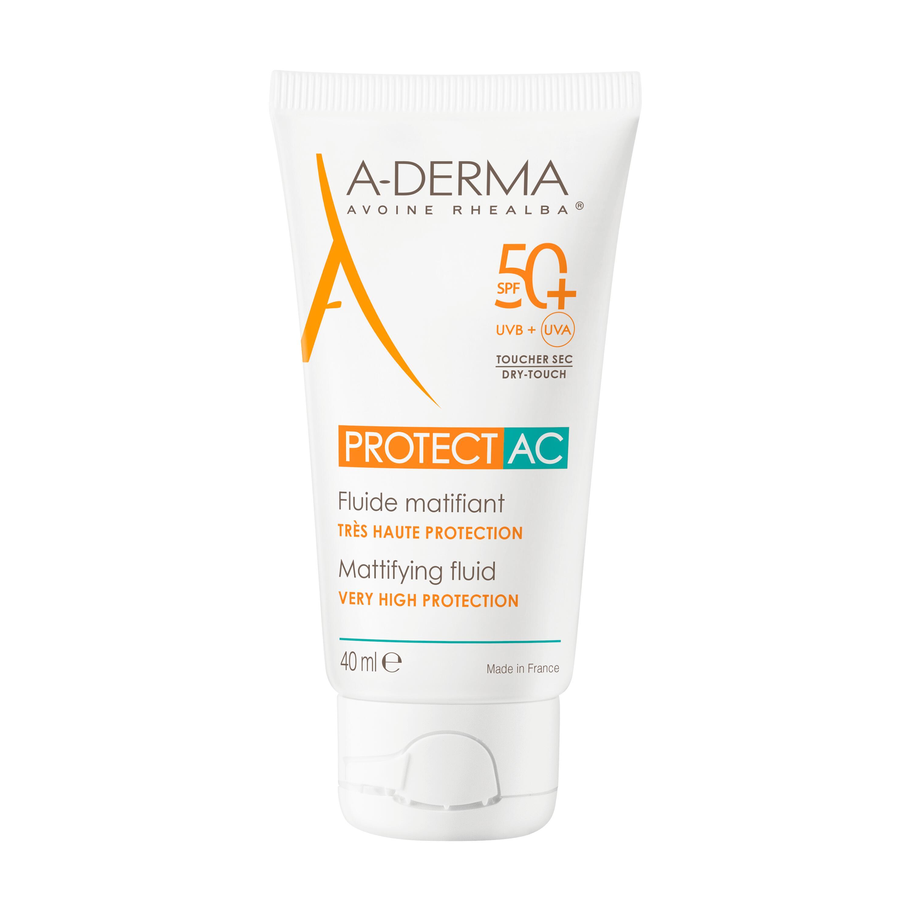 A-derma Protect Ac Fluido Opacizzante SPF 50+ 40ml