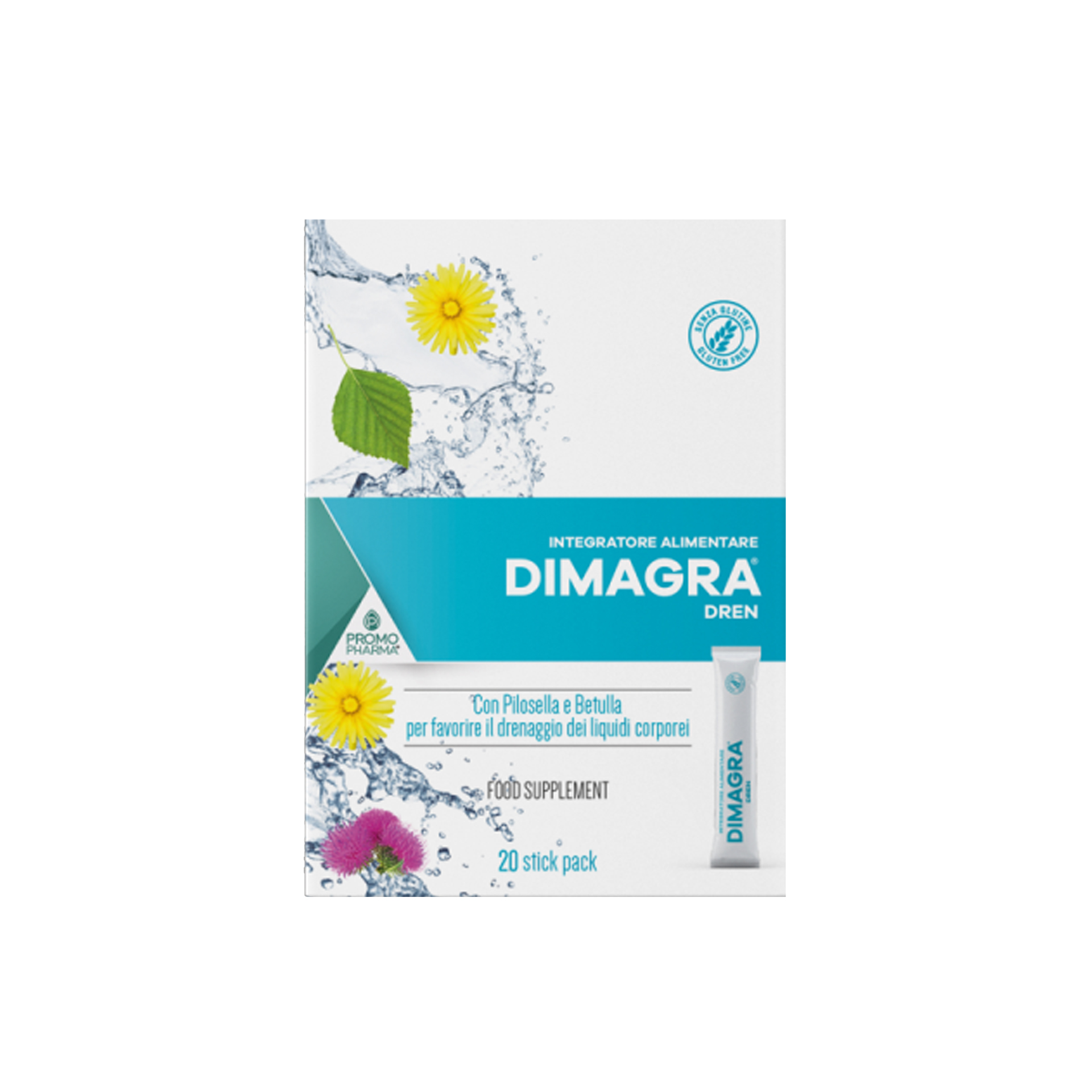 Dimagra Dren Integratore Drenante Stick 20x15ml