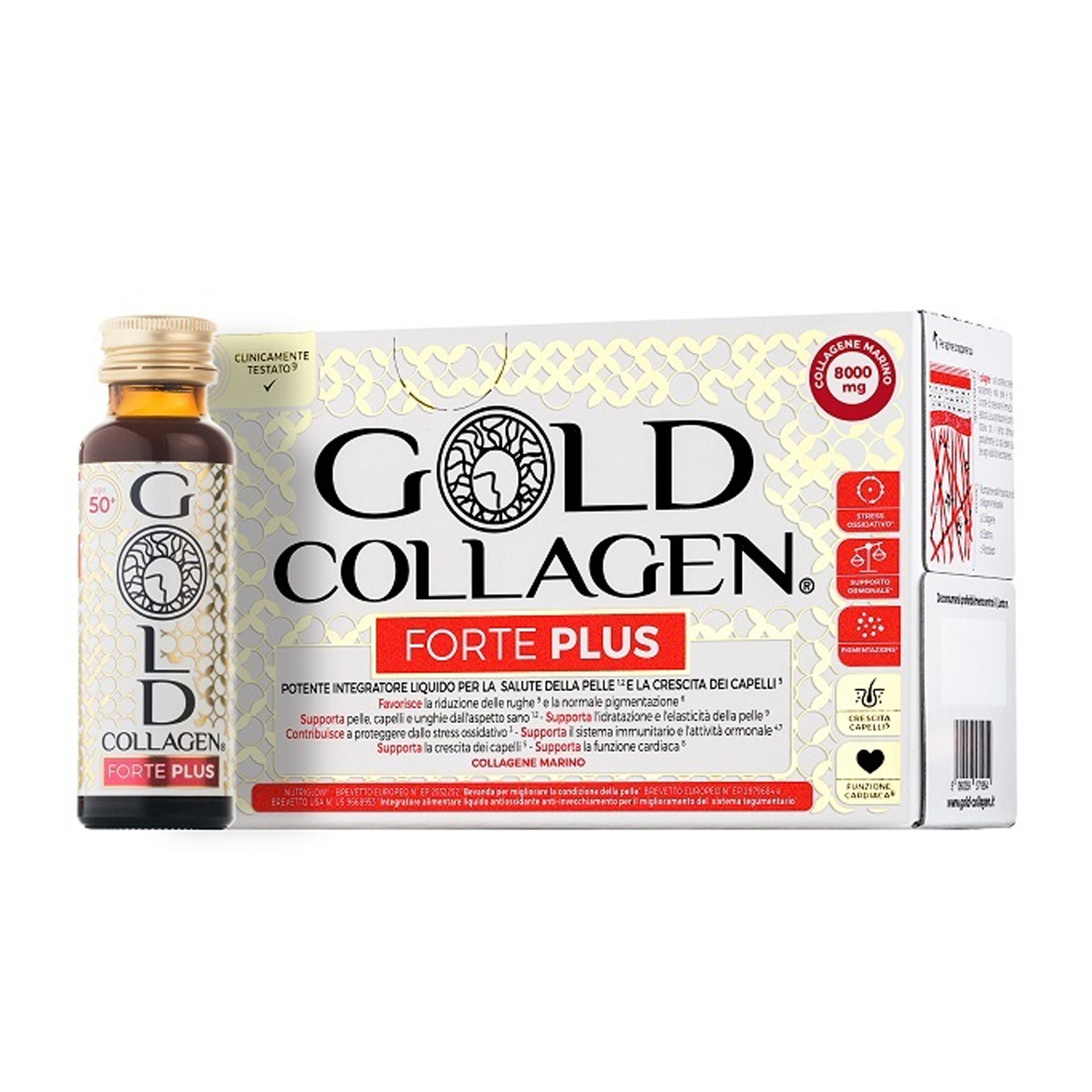 Gold Collagen Forte Plus 8g Collagene 10 Flaconcini Da 50ml