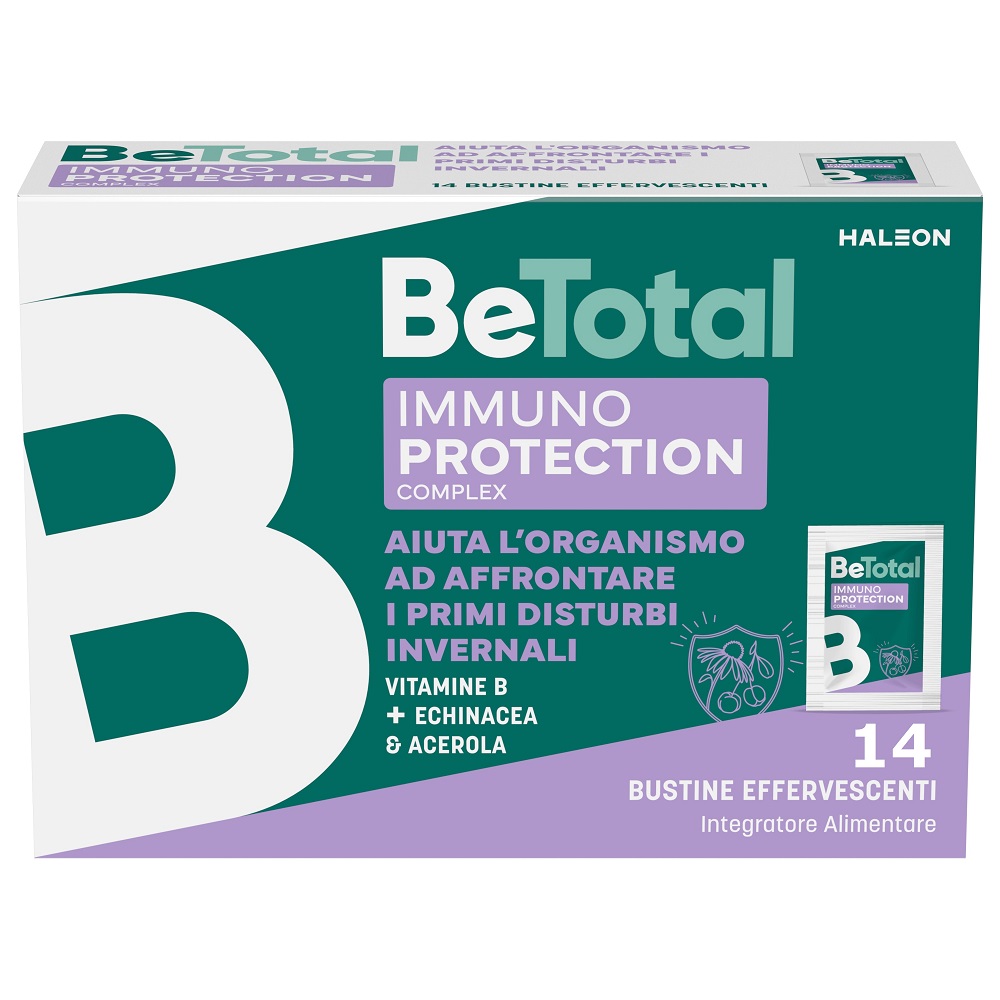 Be-total Immuno Protection Integratore immunostimolante Vitamina B Zinco 14 Bustine