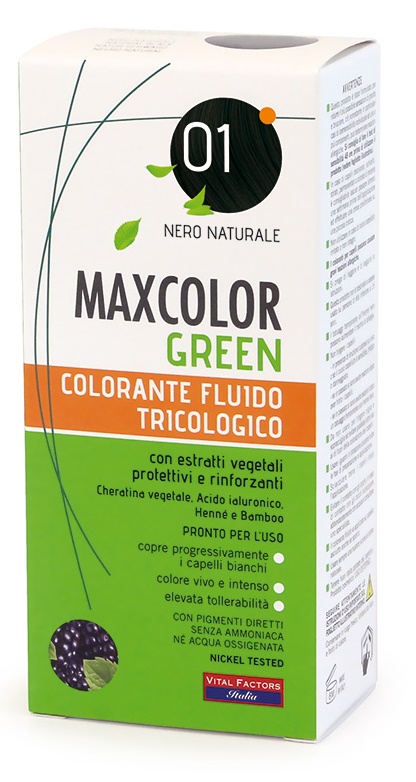 Maxcolor Green 01 Nero Naturale 75ml + Balsamo 15ml