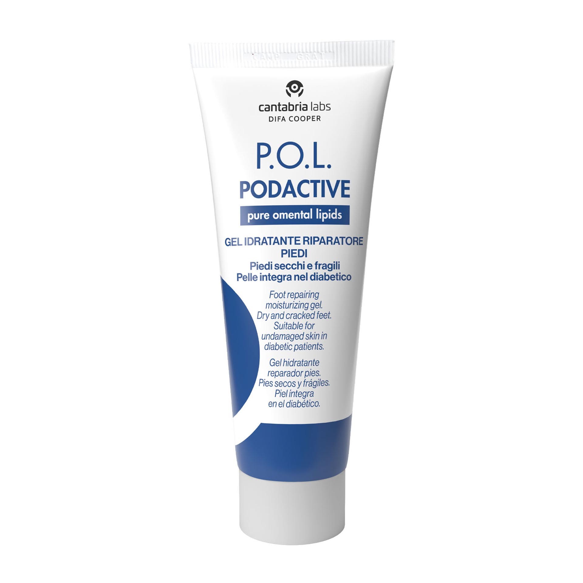 Pol Podactive Gel Idratante Riparatore Piedi 75ml