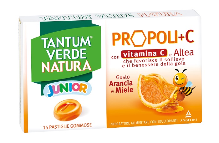 Tantum Verde Natura Junior Propoli+ C 15 Pastiglie