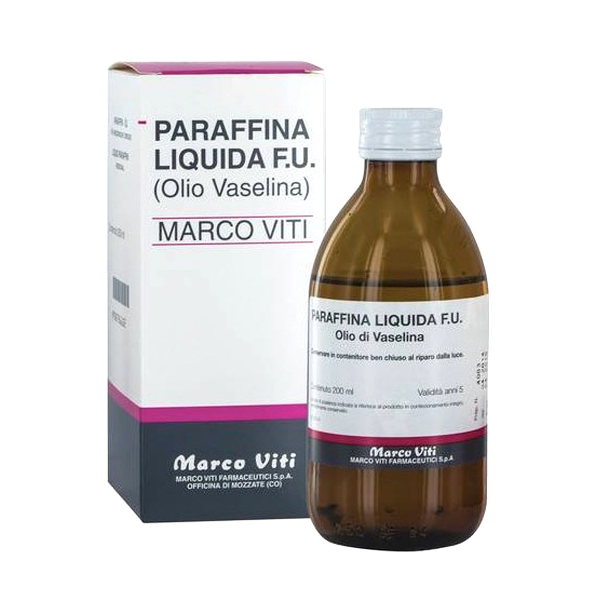 Paraffina Liquida Fu Olio Vaselina Con Astuccio 200ml