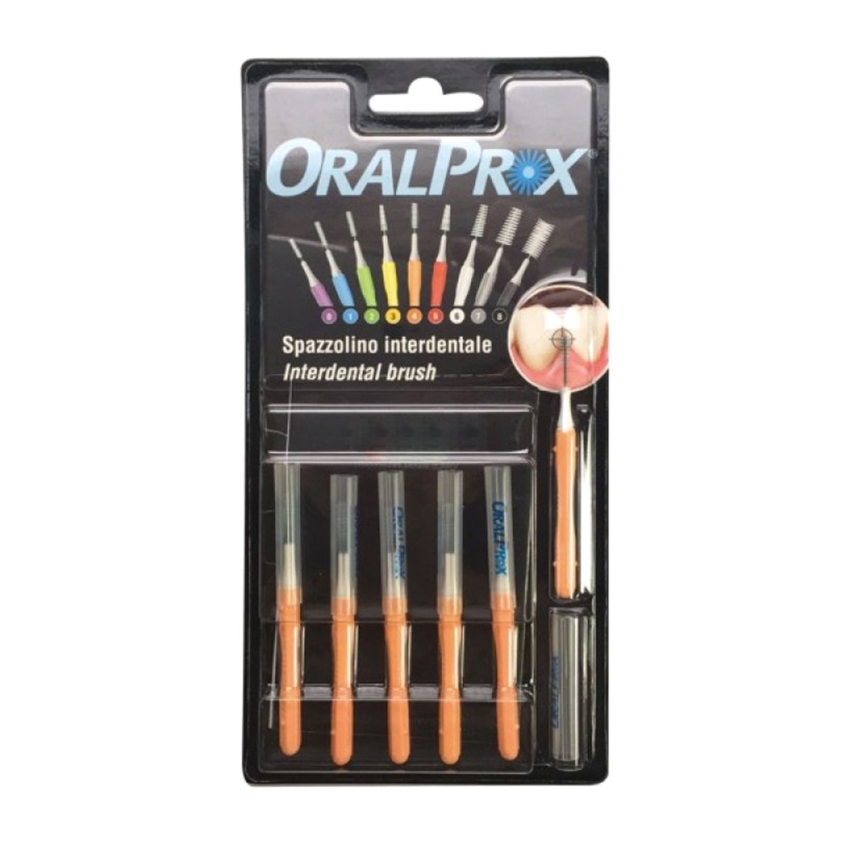 Oralprox Spazzolino Interdentale Misura 4 Colore Arancione 6 Pezzi