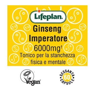 Lifeplan Ginseng Imperatore 6000mg Integratore Stanchezza 60 Capsule